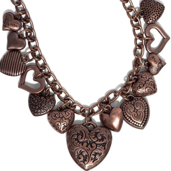 Paparazzi Jewelry - 🤎🤎🤎 “HEART HANGOUT” COPPER NECKLACE WITH FREE EARRINGS ~ PAPARAZZI❗️🤎🤎🤎